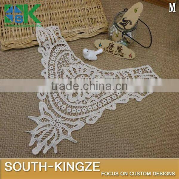 New crochet sk collar Begei Embroidery Neckline Costume Decor Sewing Applique Craft Collar Lace Trim Soluble Cotton Lace Collar