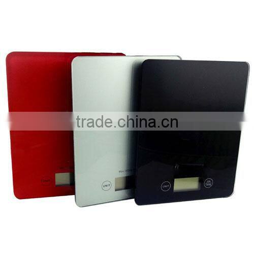 Touch Screen High Precision 5kg/1g Food Digital Kitchen Scale/Timing tray coffee balance