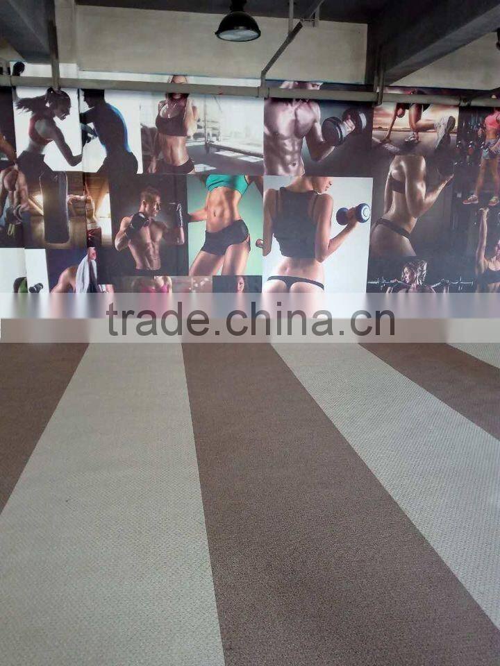 Fashional woven vinyl gym floor mat
