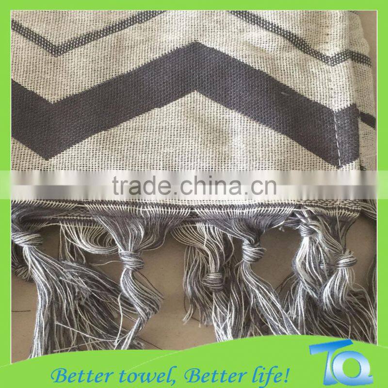 high quality bamboo turkish towel with tassel
