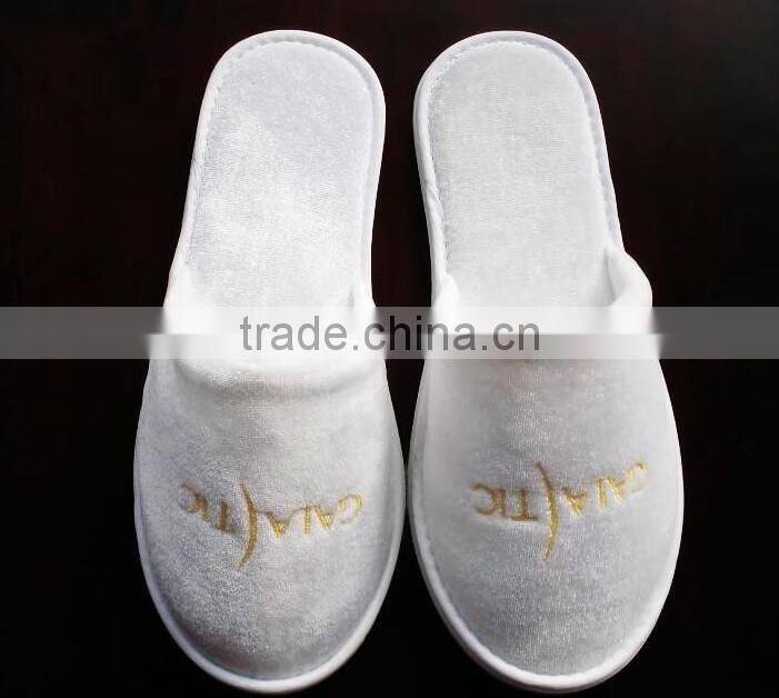 Open toe customize guangzhou disposable hotel towel slippers Wholesale