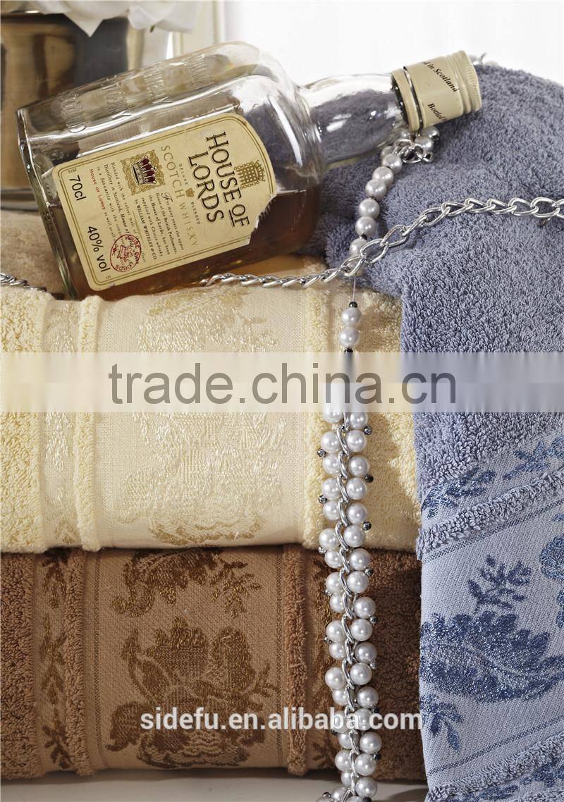 Superior Durability Wholesale 100% Cotton Dyed Jacquard Hand Towel