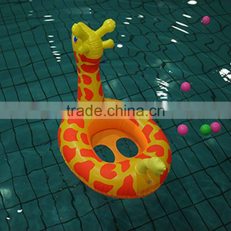 The new 2014 baby swim ring The giraffe pattern by PVC inflatable boat