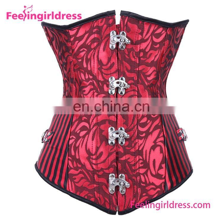 Purple Satin Overbust Girls Sexy Dot Corset