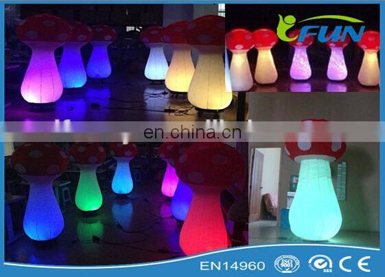 outdoor decoration inflatable mushroom/inflatable mushroom decoration/outdoor mushroom garden decor