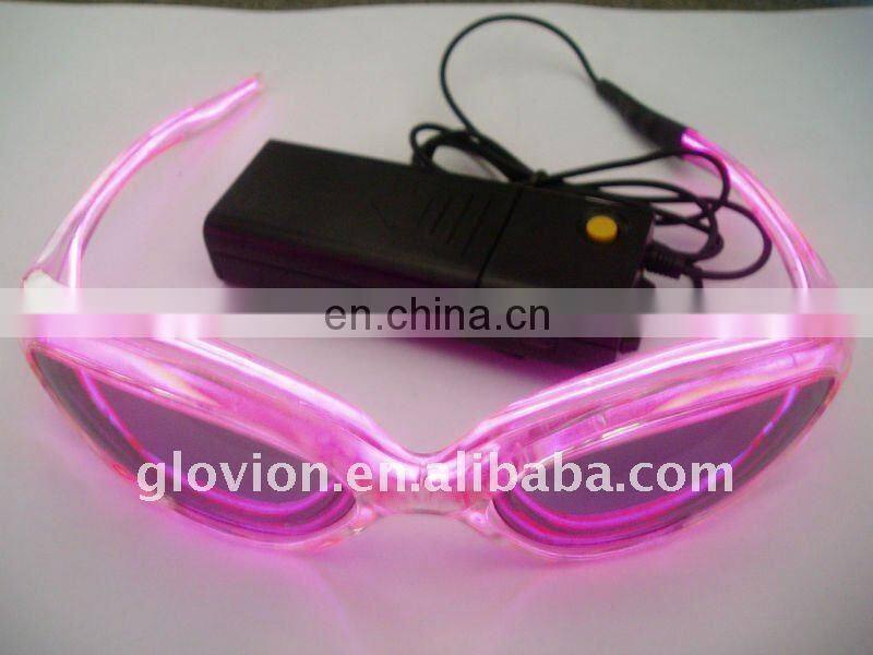 Novelty el flashing glasses,shining glasses night party glasses