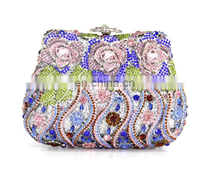 2016 clutch bag/evening bag/crystal wedding clutch bag/evening clutch handbag with stones