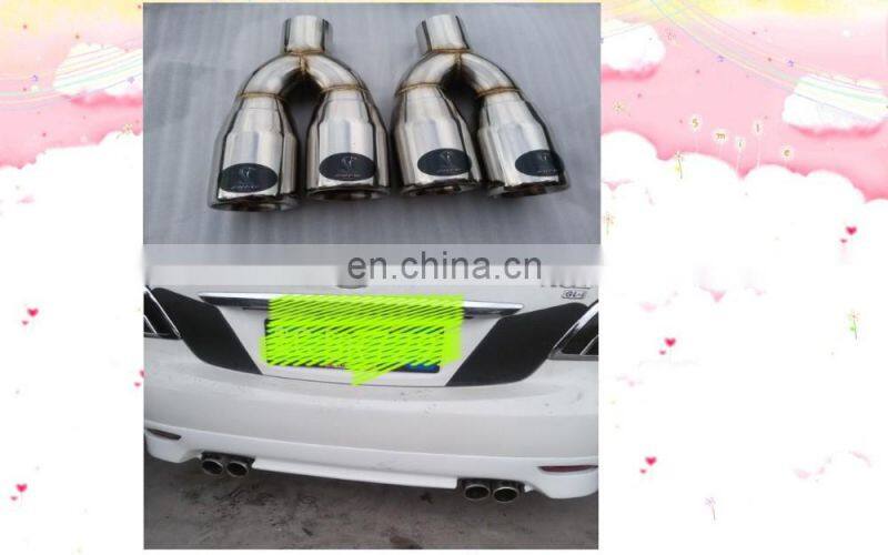 universal Fits Car Stainless Steel Chrome Round Exhaust Tail Muffler Tip Pipe