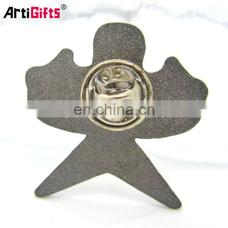 Pin Maker Promotion Cheap Newest Product Metal Hard Enamel Kite Shaped Laple Pin