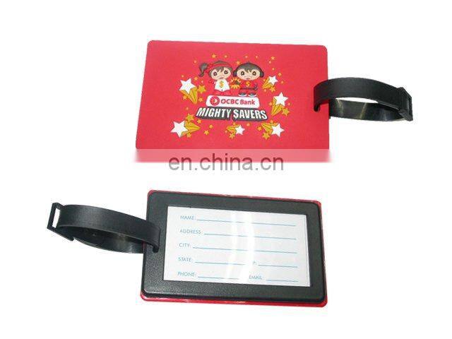 customized camera soft pvc luggage tag