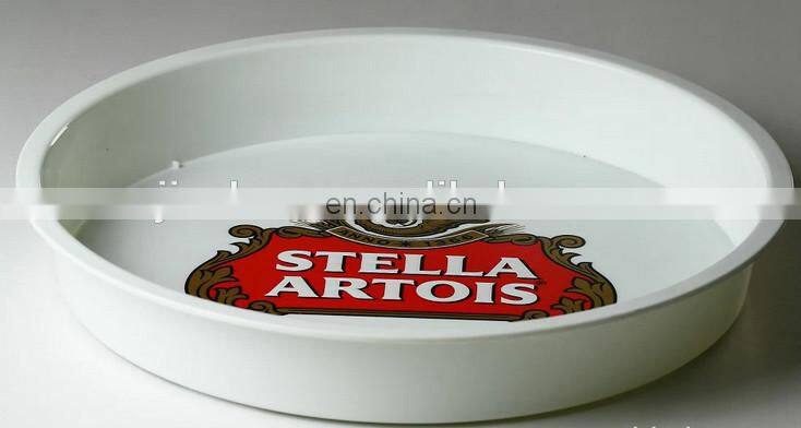 PS plastic beer bottle non slip bar serving tray