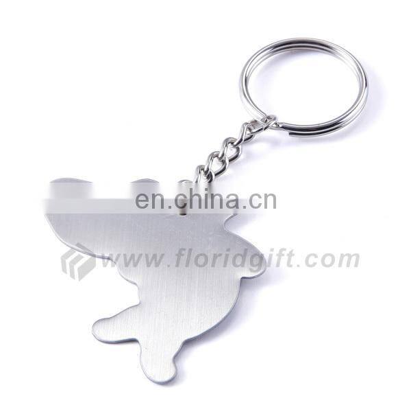 Alibaba hot sale cheap custom shaped metal keychain