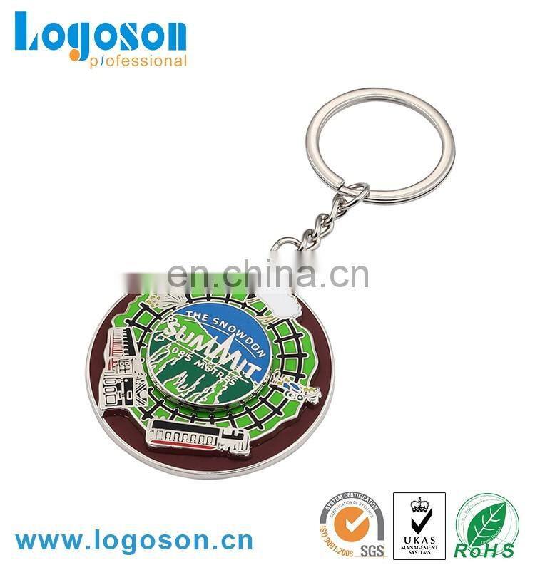 Promotional key chain two tone cock logo handmade guitar keychain