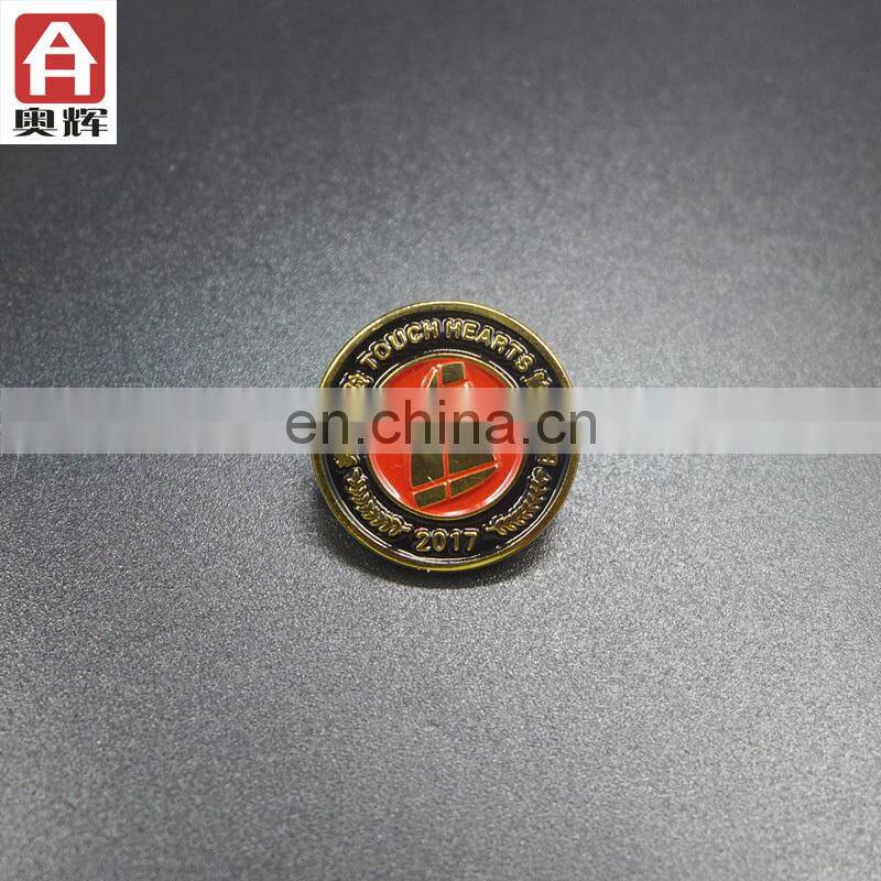 Good quality brass MOQ 10 plastic badge good quality badges
