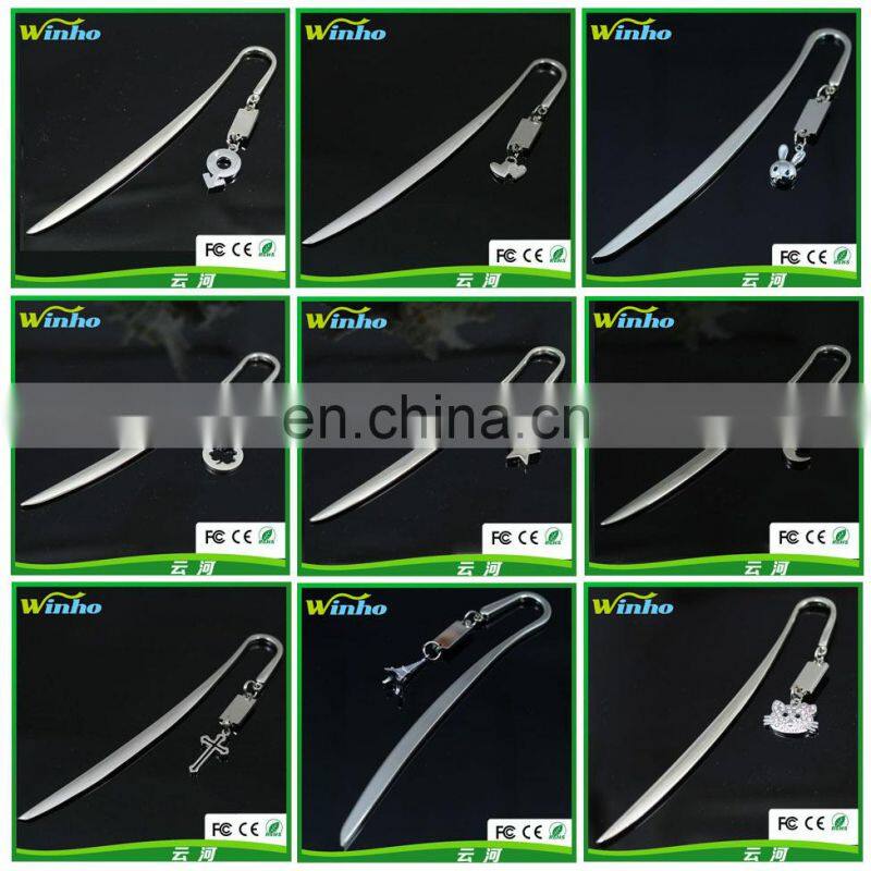 Winho flat metal clip on arch bookmark