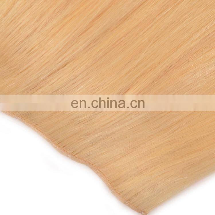 blonde color hair extensions clip in