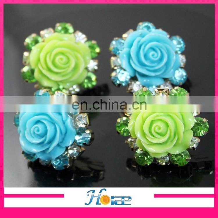 High Quality Metal rhinestone Shoe Buckle Ladies Shoes clip footwear accessories