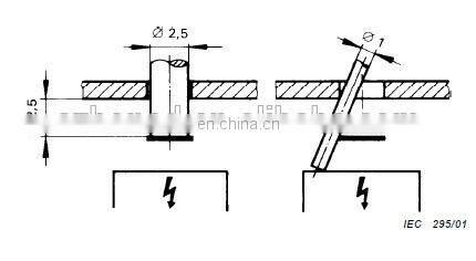 Free Shipping IP3X Safety Test Finger IEC61032 Figure3 test needle