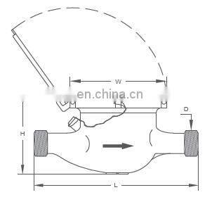 domestic 1L Factory supply MJ water flow meter with pulses counter