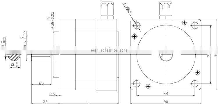 Customized high torque bldc motor 12v 24v 48v 200w brushless dc motor MM753