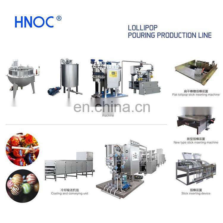 High quality depositor lollipop production line prices hard lollipop candy production line