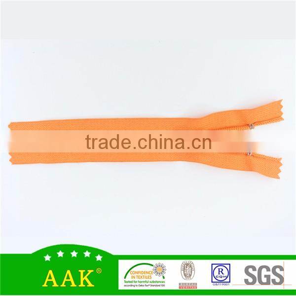 5# nylon close end with auto lock slider for fancy purse