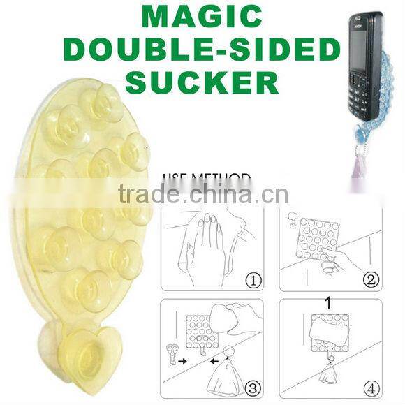 Magic double sided sucker holder
