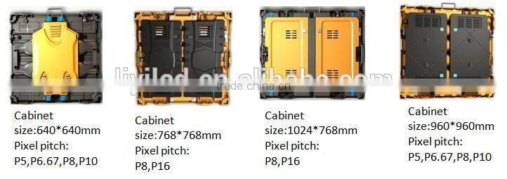 P8 Outdoor Rental Stage Full Color LED Display Screen With Pixel Pitch 8mm outdoor rental LED display