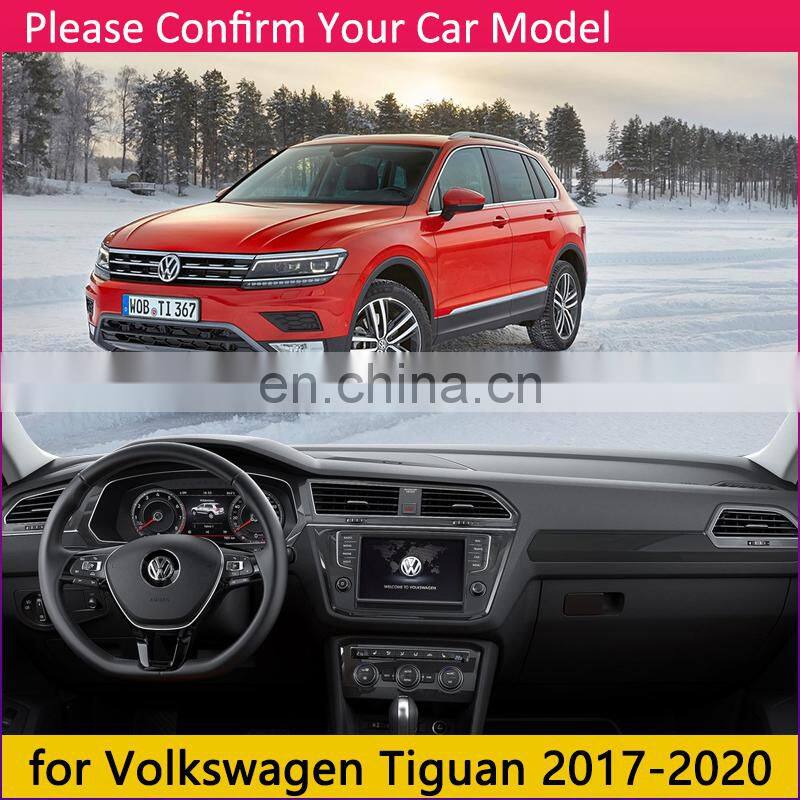 for Volkswagen VW Tiguan MK2 2017 2018 2019 2020 Anti-Slip Mat Dashboard Cover Pad Sunshade Dashmat Carpet Dash Car Accessories