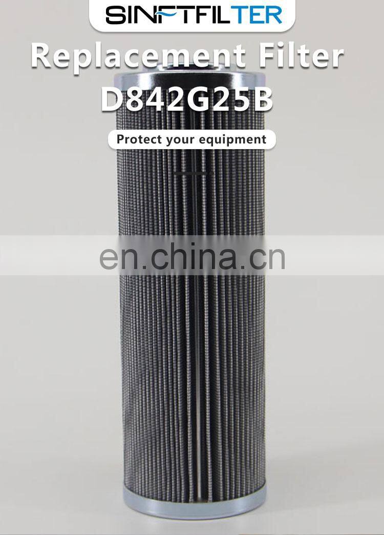 Power plant fine wire mesh engineering machinery filter element D842G25B