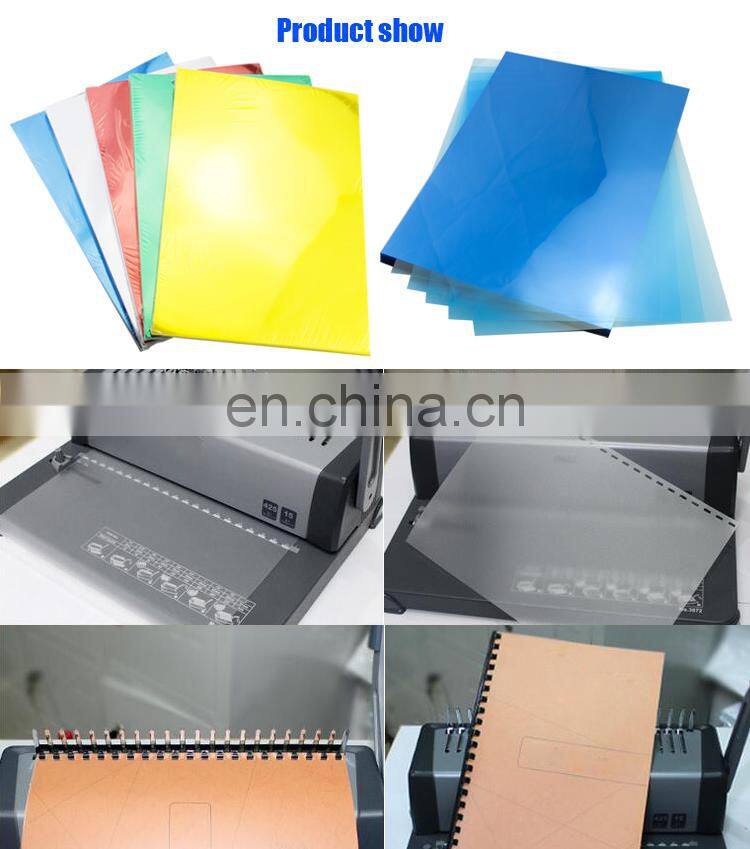 NO MOQ transparent micron plastic cover a4 pvc binding sheet cover
