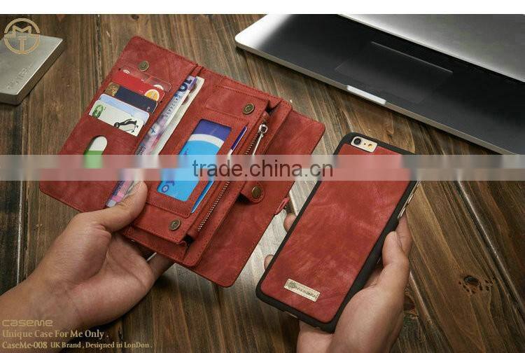 For iPhone 6 Plus Case Multi-function Wallet Phone Case Housing For iPhone 6/6S Case Leather Flip Cover With Card Slots