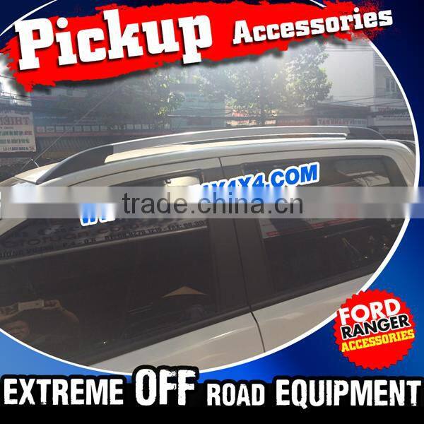 Aluminium Roof Rails Roof Bar For 2012-2015 F0RD RANGER T6 PX Mazda BT50