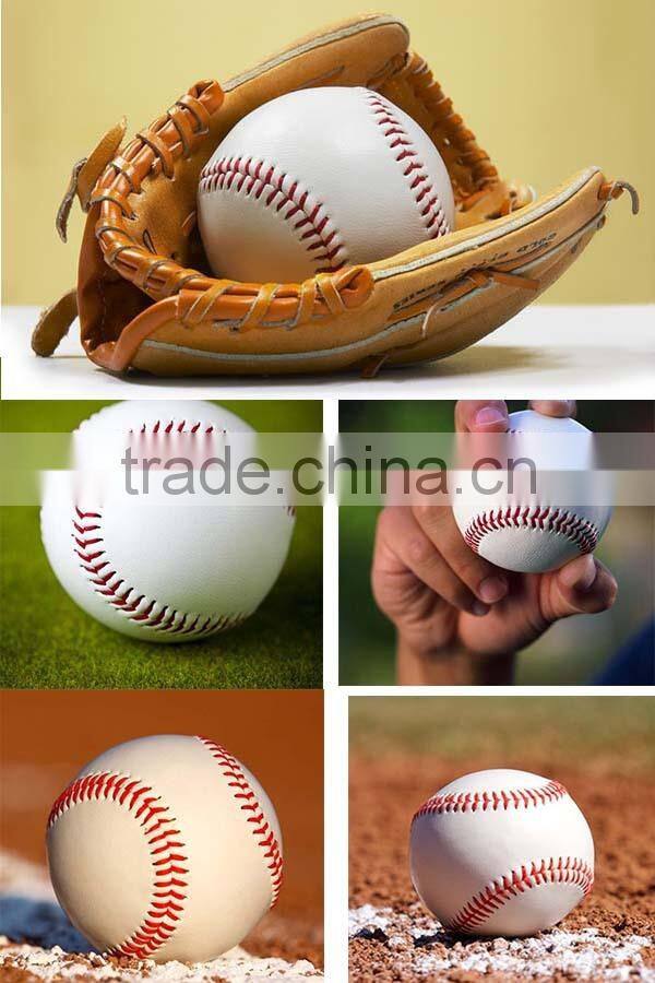 Practice using 9 inch size Solid Cork center Baseball for gift training sales promotion