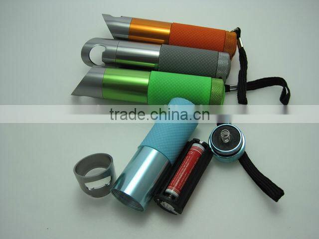 Bottle opener portable flashlight 9 LED flashlight