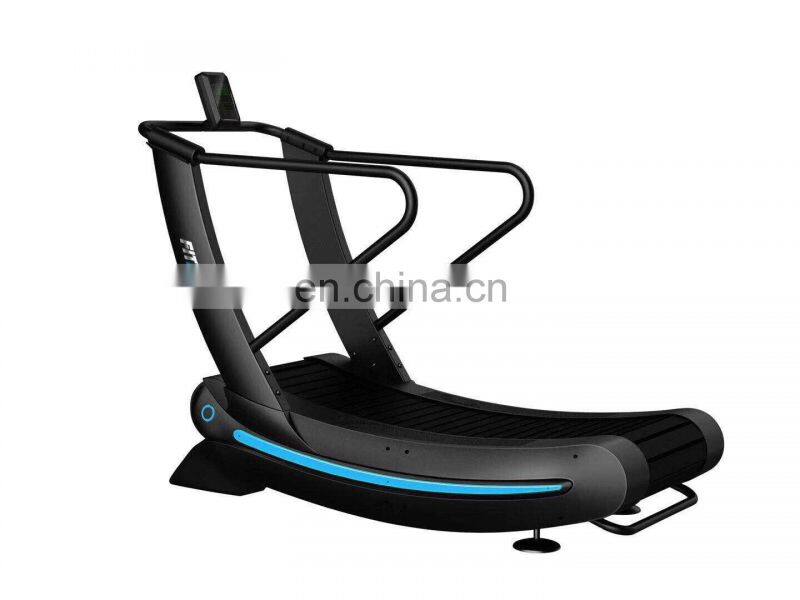 Commercial self-generating no power line Curve Treadmill