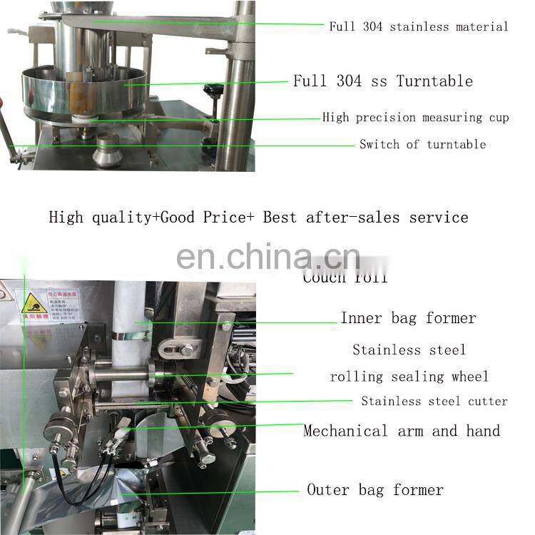 Automatic Filter Paper Small Sachets Tea Bag Pouch Packing Machine with Outer Envelop China Price