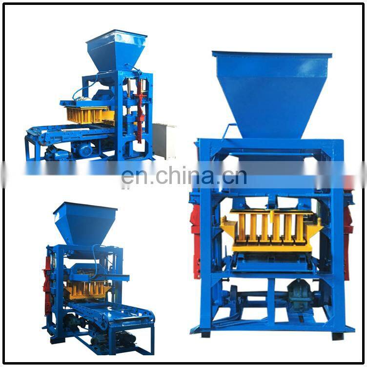 Auto press manual concrete interlocking block brick making maker machine for sale