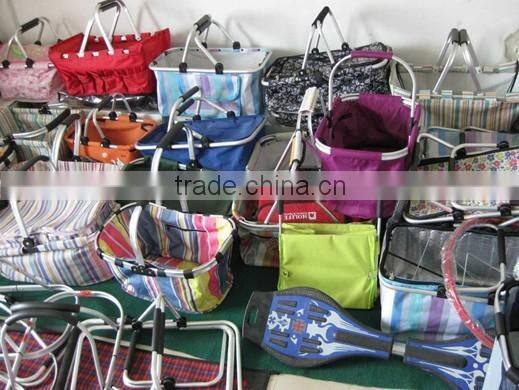 collapsible picnic basket folding picnic basket with aluminium frame