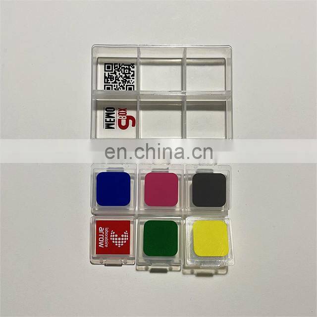 Customize Plastic 6 Compartments Small Pill Box