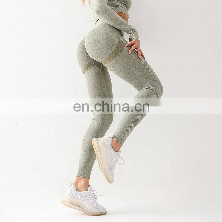 Womens High Waist Butt Lift Yoga Fitness Leggings-sports Pants Seamless Fitness Leggings