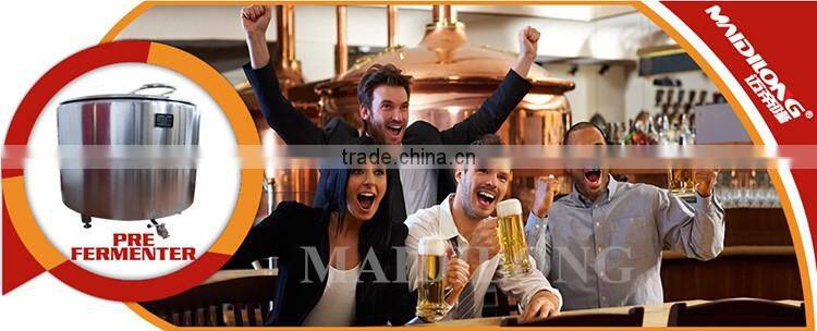 Stainless steel round open no cone German brewing fermenter