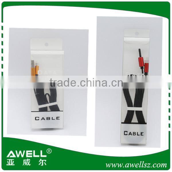 Logo Light Customized High Quality Colorful 5Pin Micro USB Cable For Android Data Cable