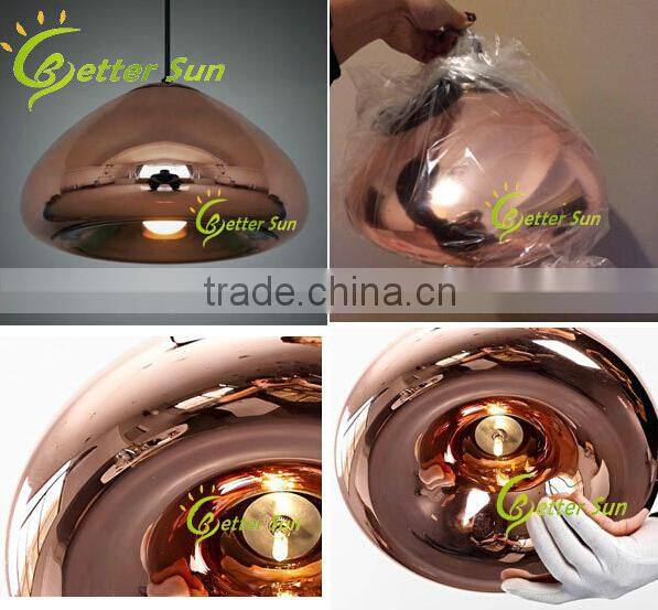 Modern Glossy Decorative Hanging Glass Pendant Light