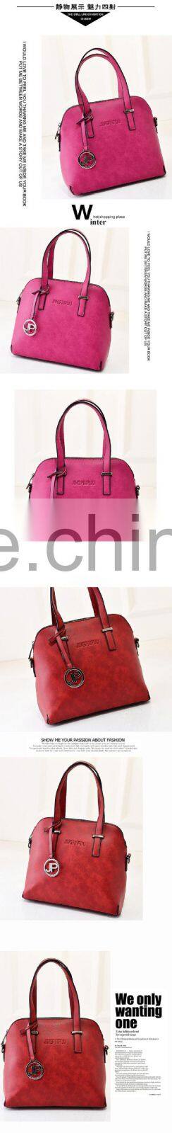 2015 wholesale Popular model design women gender PU leather handbag/tote bag