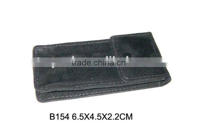 Custom Velvet Jewelry Roll Gift Bag for Travel Wholesale China B154