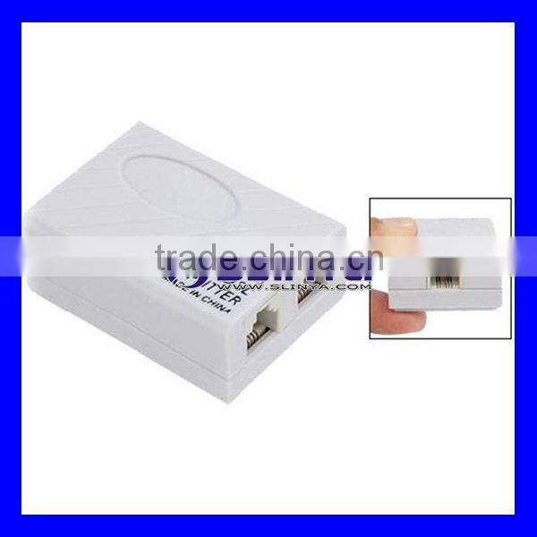 Phone ADSL Splitter Modem Connector RJ11 Adapter