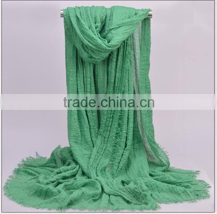 Wholesale Fringe Oversized Solid Color Plain Viscose Hijab