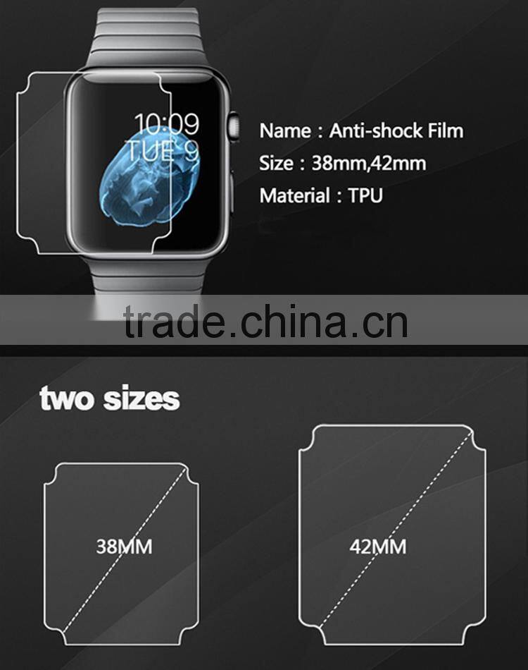 Anti shock film for apple watch 38mm 42mm screen protector film