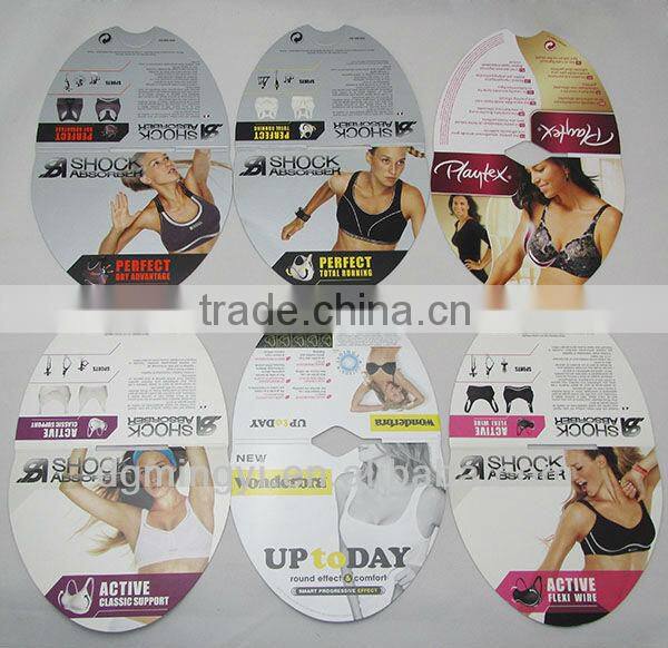 colorful header card with hang hole